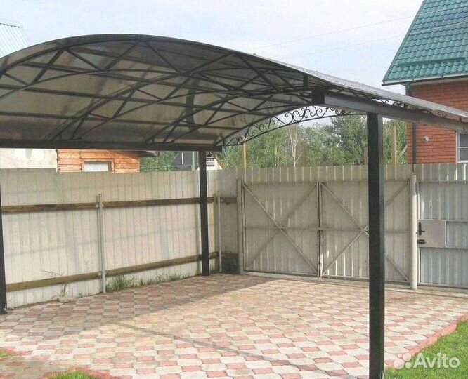 Навесы из поликарбоната для дома