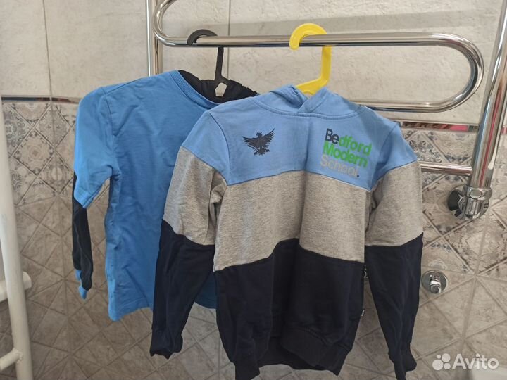 Худи и рубашка поло на мальчика рост 128 см