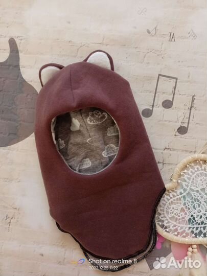 Шапка шлем для девочки 52