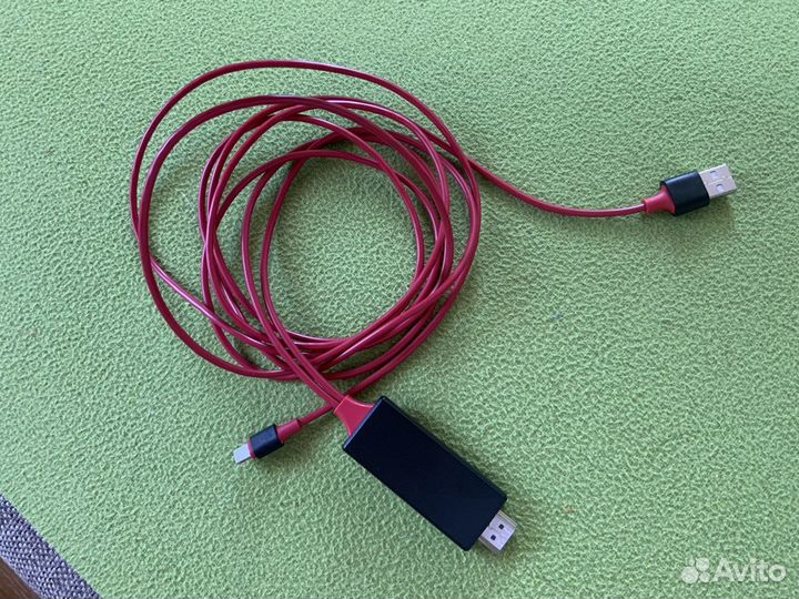 Кабель hdmi (3-ка для iPhone/iPad (c USB)