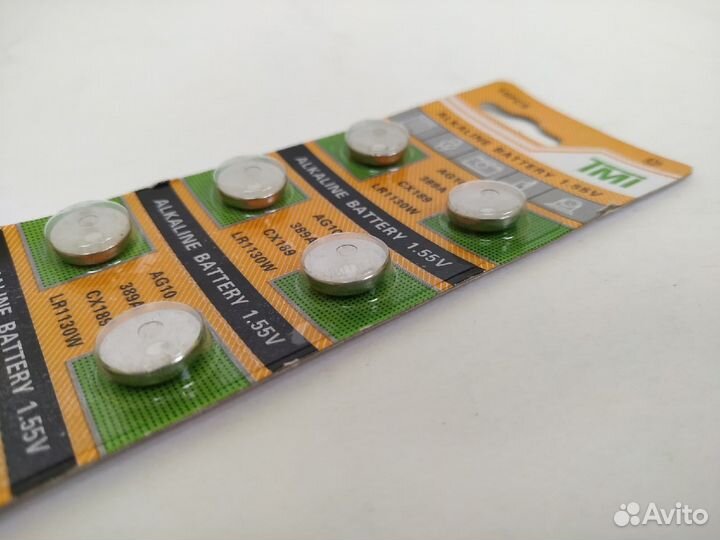 Батарейки литиевые аg10 11х3 мм