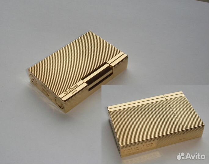 Золотая зажигалка Dupont Prestige Collection