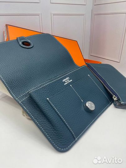 Кошелек с картхолдером Hermes из кожи togo