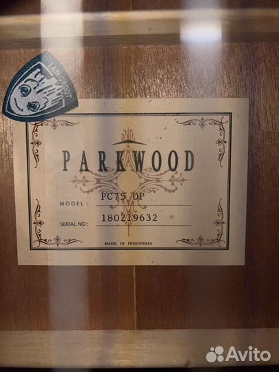 Parkwood PC75 - классическая гитара 3/4 c чехлом