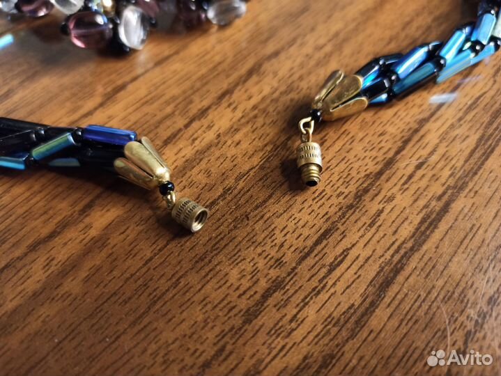 Бижутерия Чехословакия СССР колье и клипсы