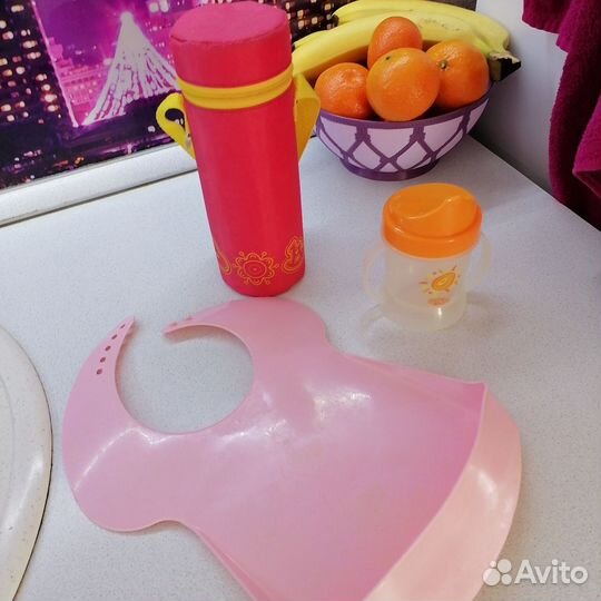 Нагрудник,поильник,термо сумка для бутылочки