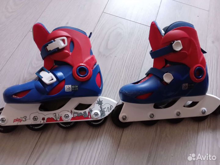 Роликовые коньки детские раздвижные