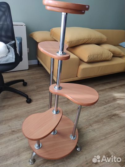 Подставка для цветов напольная деревянная