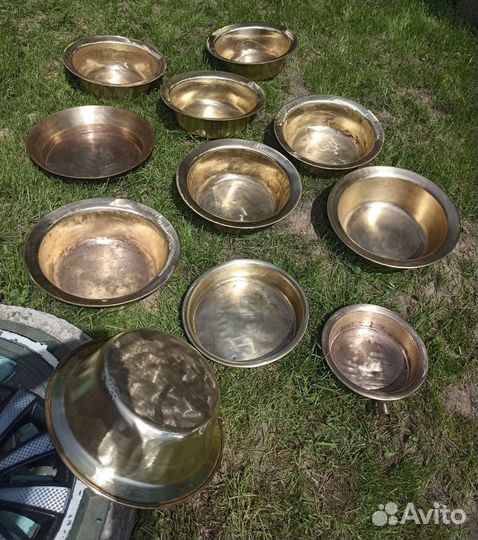 Таз медный для варки варенья ссср.клеймо