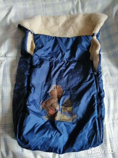 Зимний конверт в прогулочную коляску