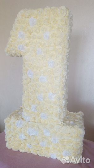 Цифра 1 на годик, декор на годовасие