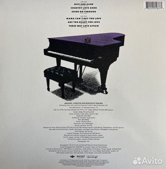Винил Elton John – The Complete Thom Bell Sessions