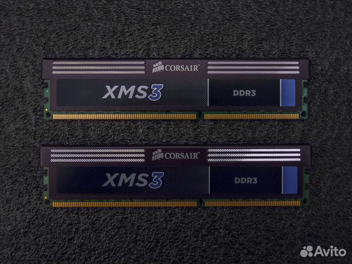 DDR3 2x4gb 1600mhz 2rank CL9-9-9-24 Corsair XMS3