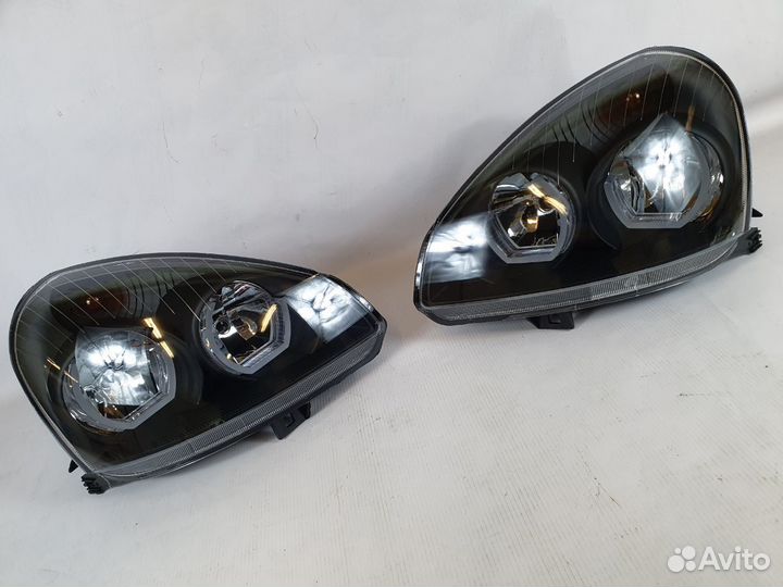 Фары Приора дхо черная маска