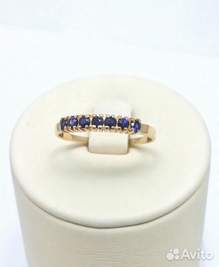 Золотое кольцо дорожка из красного золота 585 проб