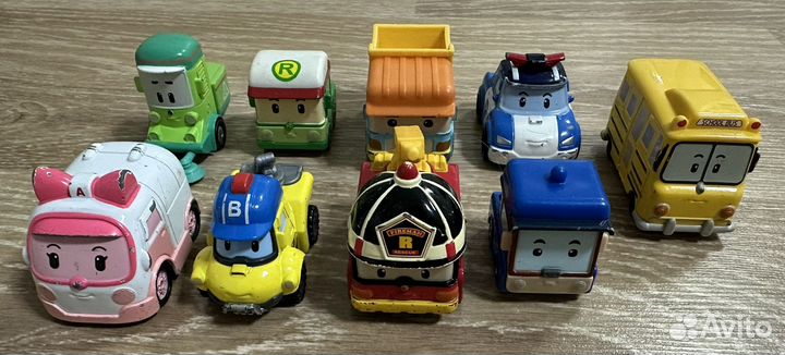 Машинки Робокар Поли металлические