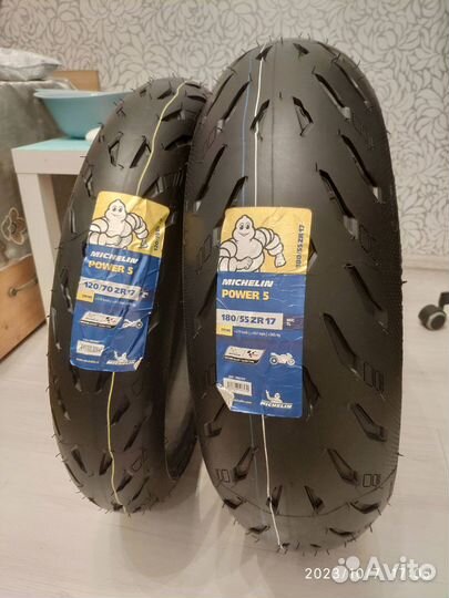Michelin power 5 120\70\17 - 180\55\17 2023 г