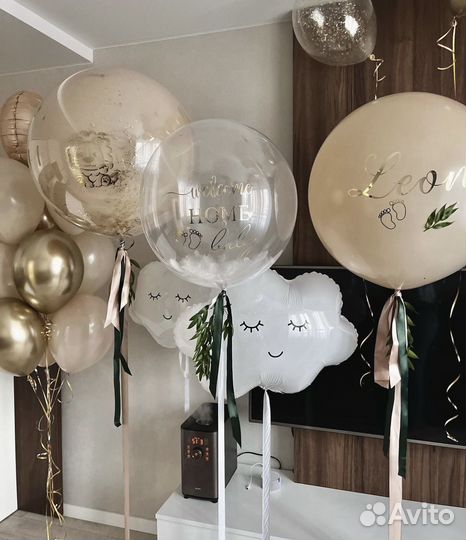 Воздушные шары на выписку из роддома