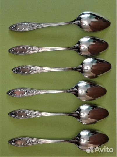 Набор десертных ложек мельхиор