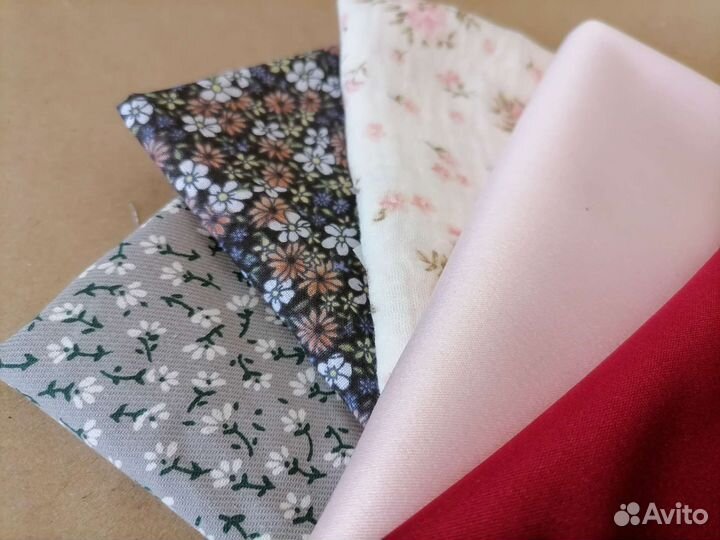 Кукольный набор, ткань, лоскуты