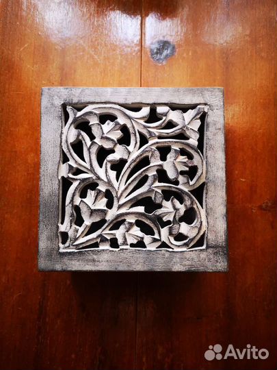 Деревянная шкатулка коробка zara home