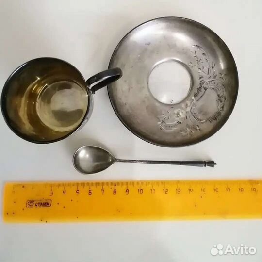 Серебряная чайная пара 84пр