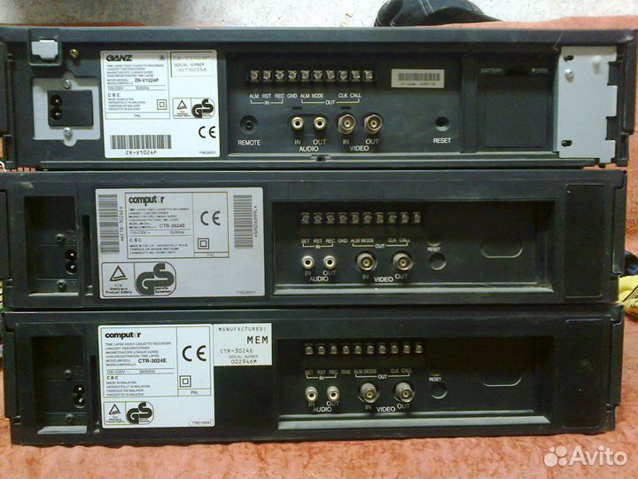 Видео регистраторы vhs