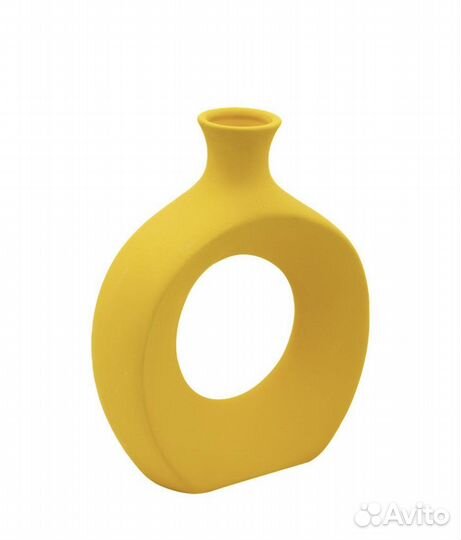 Ваза желтая, синяя