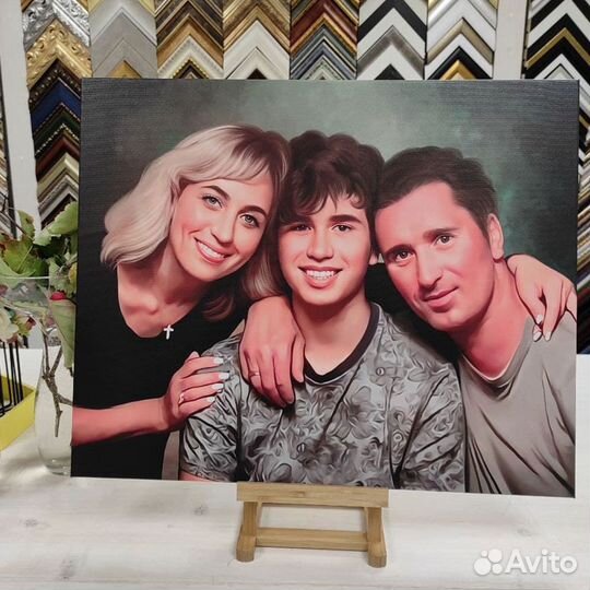 Портрет на холсте на День Рождения