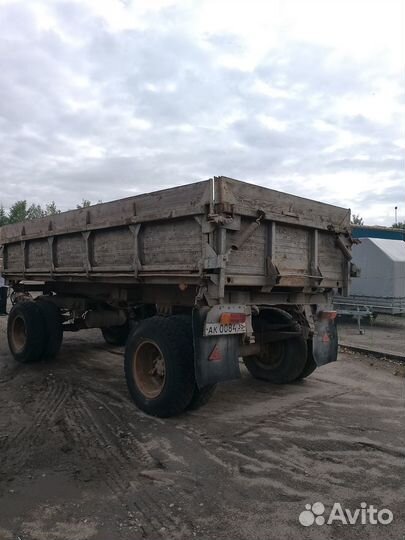 Прицеп самосвальный СЗАП 85514 с надставными бортами, 1991