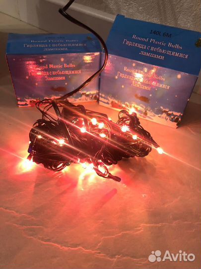 Гирлянды с небьющимися лампами в наличии