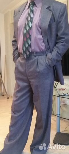 Костюм классический мужской Аметистовый меланж