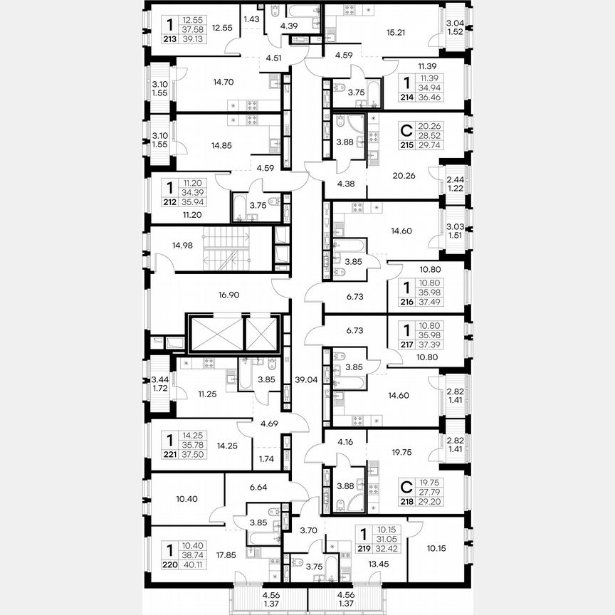 1-к. квартира, 32,4 м², 8/15 эт.