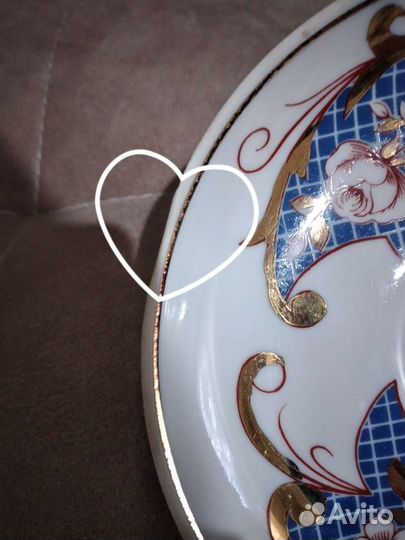 Чайная пара гигант Дулево 1989г