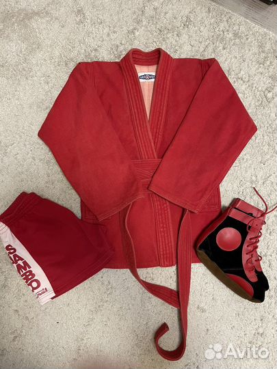 Кимоно для мальчика, шорты и самбовки