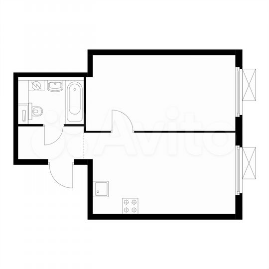 1-к. квартира, 39,2 м², 18/25 эт.