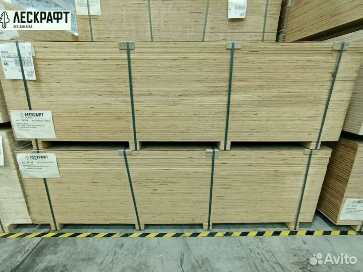 Фанера фсф 15*1220*2440 мм сорт 3/3 хвойная