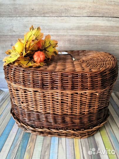 Хлебница плетёная, большая, ручная работа