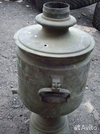 Старинный 10 л самовар на углях