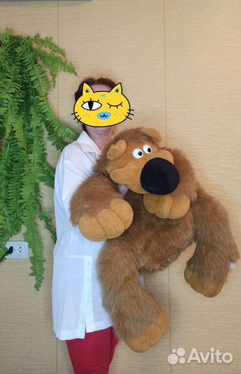 Большой плюшевый медведь Балу очень мягкий