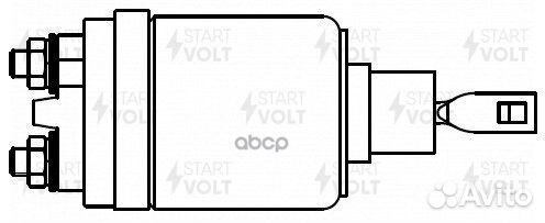 Реле втягивающее стартера для а/м Лада 2108-099