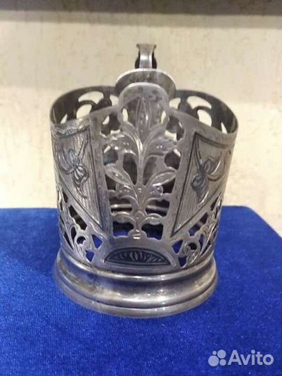 Подстаканник серебряный 875 пр