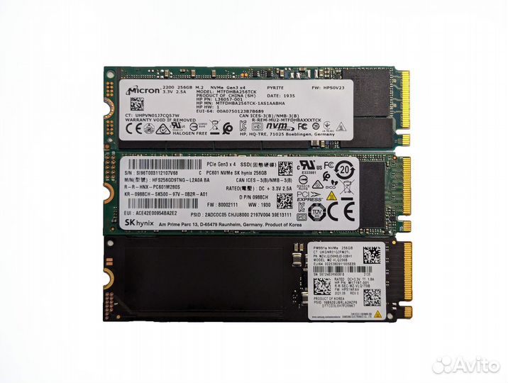 SSD диски 256gb NVMe m2