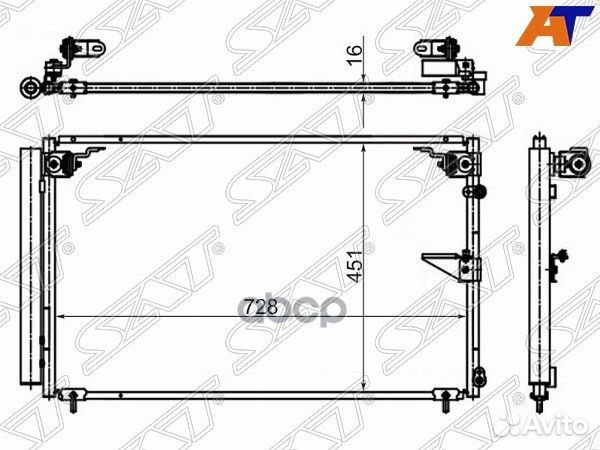 Радиатор кондиционера Lexus LS 00-06 / Toyota