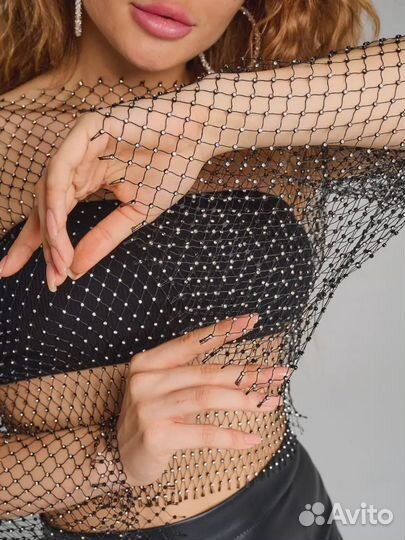 Топ сетка со стразами