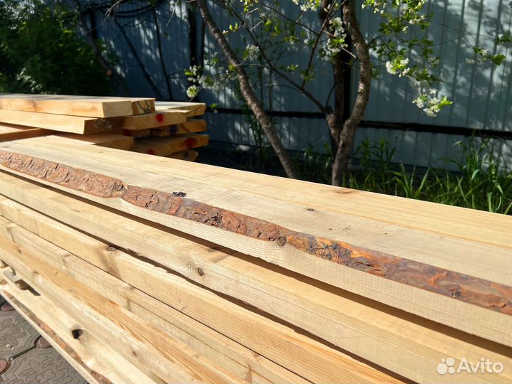 Доска лиственница строганная разных сечений и влаж