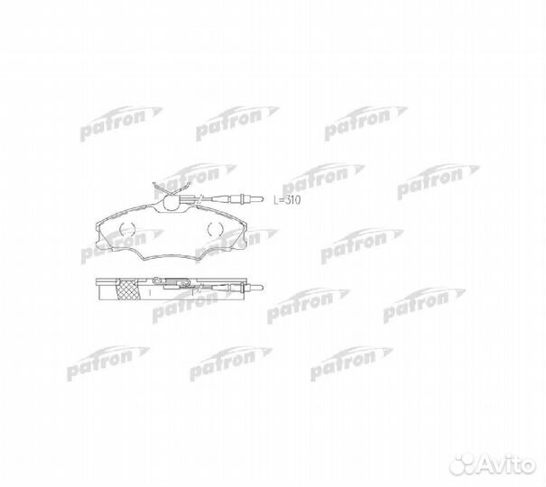 Колодки peugeot 406 95-04, 406 break 96