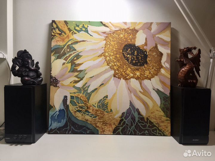 Картина Батик Подсолнух