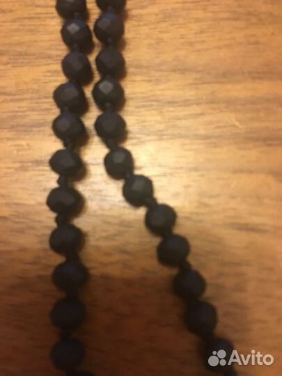 Колье бусы с подвеской украшение натуральный м-л