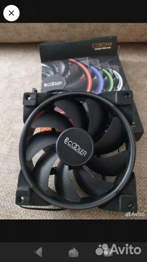 Кулер для корпуса Pccooler corona pwm red
